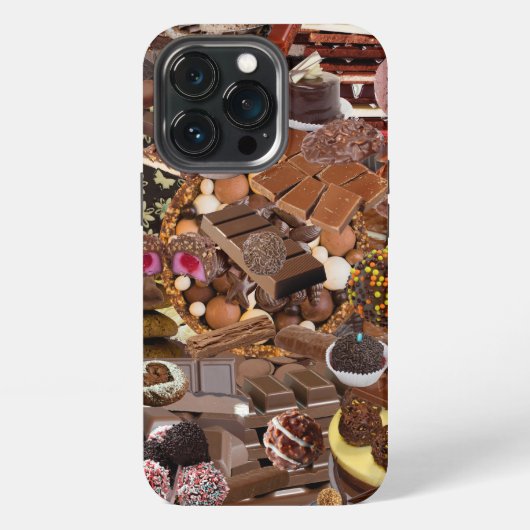 Chockablock chocolaatjes iPhone hoesje (Achterkant)