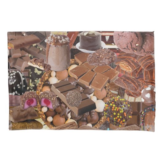 Chockablock chocolaatjes kussensloop (Voorkant)