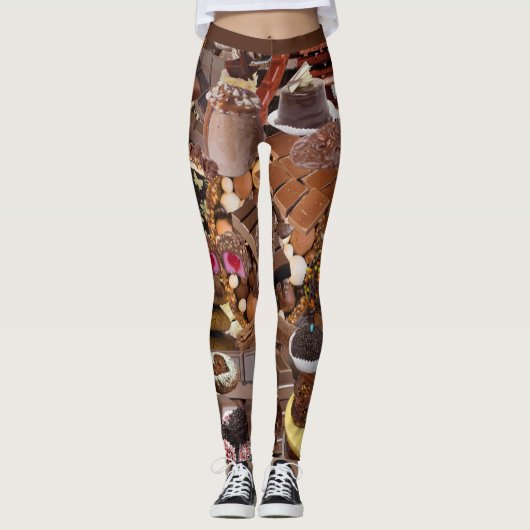 Chockablock chocolaatjes leggings (Voorkant)