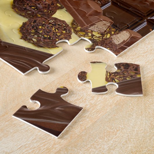 Chockablock chocolaatjes legpuzzel (Zijkant)