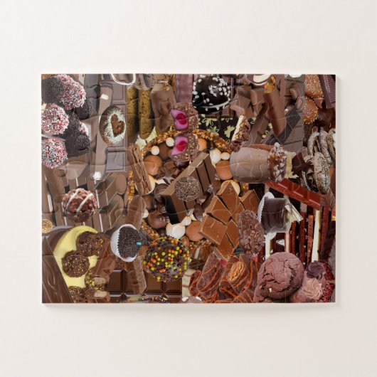Chockablock chocolaatjes legpuzzel (Horizontaal)