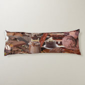 Chockablock chocolaatjes lichaamskussen (Achterkant)