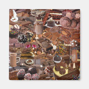 Chockablock chocolaatjes magneet
