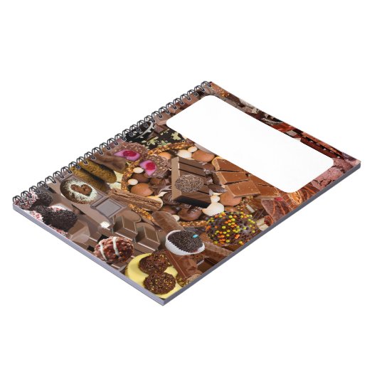 Chockablock chocolaatjes notitieboek (Linkerzijde)