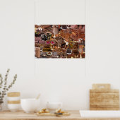 Chockablock chocolaatjes poster (Keuken)