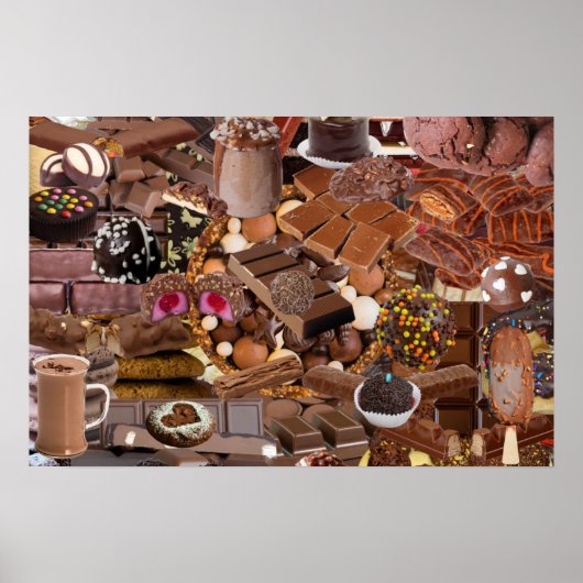 Chockablock chocolaatjes poster (Voorkant)