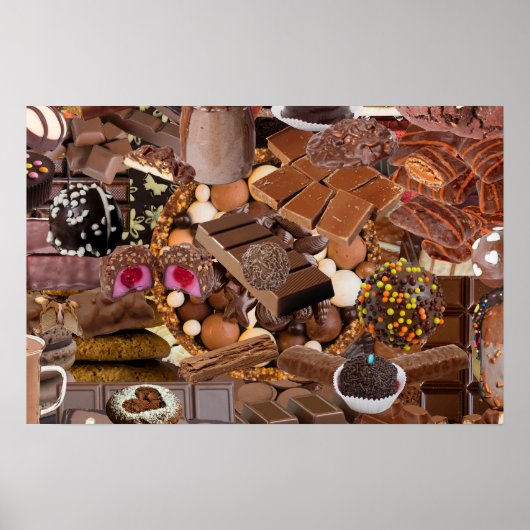 Chockablock chocolaatjes poster (Voorkant)