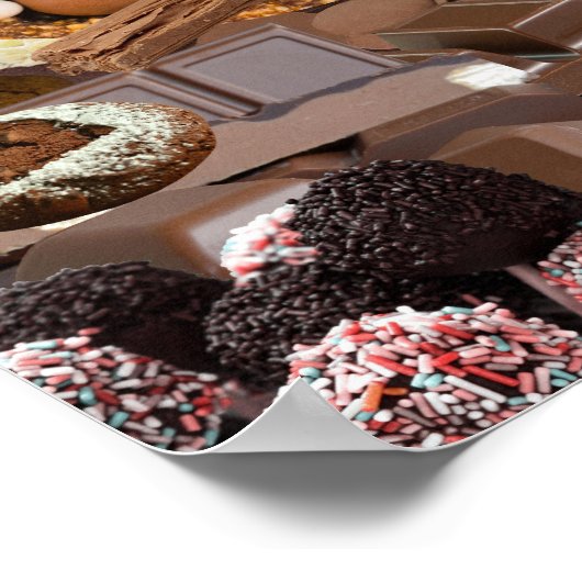 Chockablock chocolaatjes poster (Hoek)