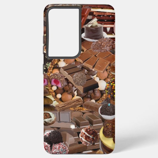 Chockablock chocolaatjes samsung galaxy hoesje (Achterkant)