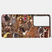 Chockablock chocolaatjes samsung galaxy hoesje (Achterkant horizontaal)