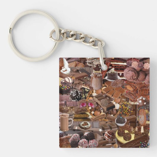 Chockablock chocolaatjes sleutelhanger (voorkant)