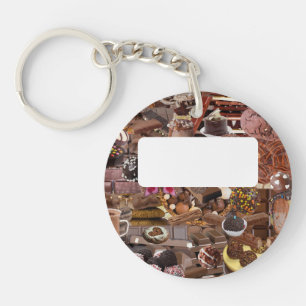 Chockablock chocolaatjes sleutelhanger
