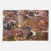 Chockablock chocolaatjes theedoek (Horizontaal)