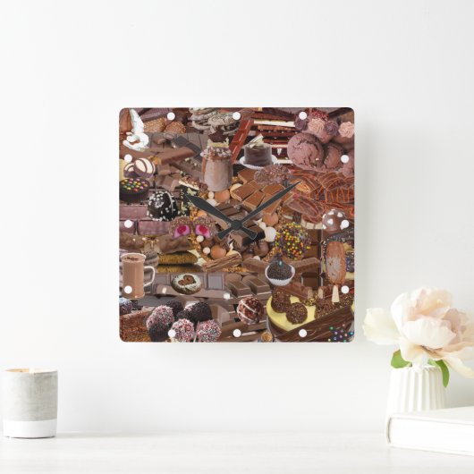 Chockablock chocolaatjes vierkante klok (Huis)