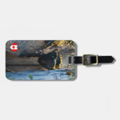 Chockstenen in Maligne Canyon - Alberta, Canada Bagagelabel (Voorkant horizontaal)