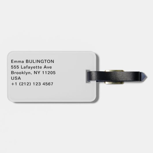 Chockstenen in Maligne Canyon - Alberta, Canada Bagagelabel (Achterkant horizontaal)