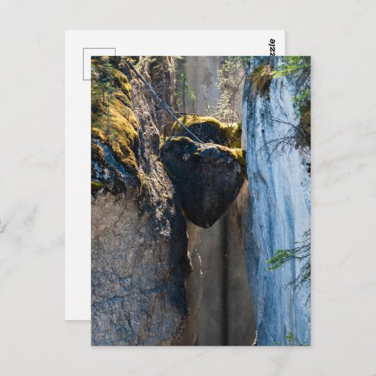 Chockstenen in Maligne Canyon - Alberta, Canada Briefkaart (Voorkant / Achterkant)