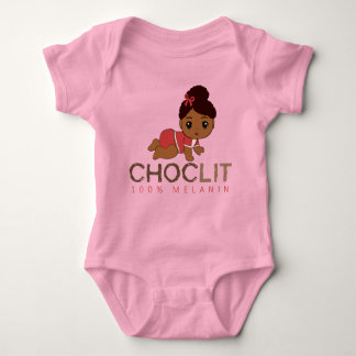 Choclit: 100% Melanin Baby Girl Romper