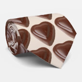 Chocloate Hearts Stropdas (Opgerold)