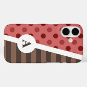 Choco Aardbei Polka Dot en Stripe Patroon Case-Mate iPhone Case (Achterkant (horizontaal))