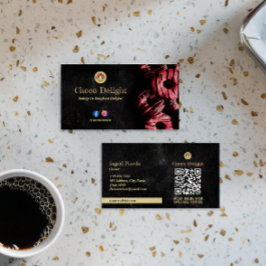 Choco Donus Business | Klassieke Vintage Visitekaartje