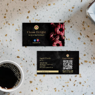 Choco Donus Business   Klassieke Vintage Visitekaartje