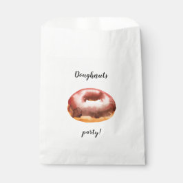 Choco donuts partij gunst zak. Aangepaste trendy Bedankzakje