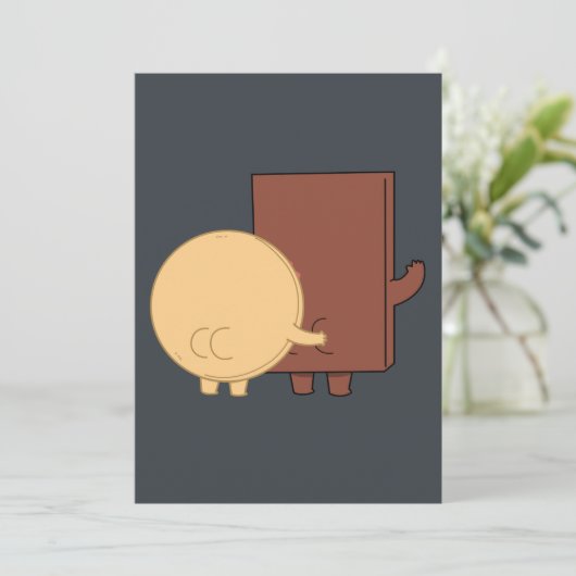 Choco en pannenkoek speelmodus kaart (Staand voorkant)