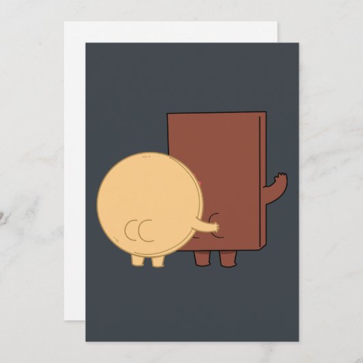 Choco en pannenkoek speelmodus kaart (Voorkant / Achterkant)