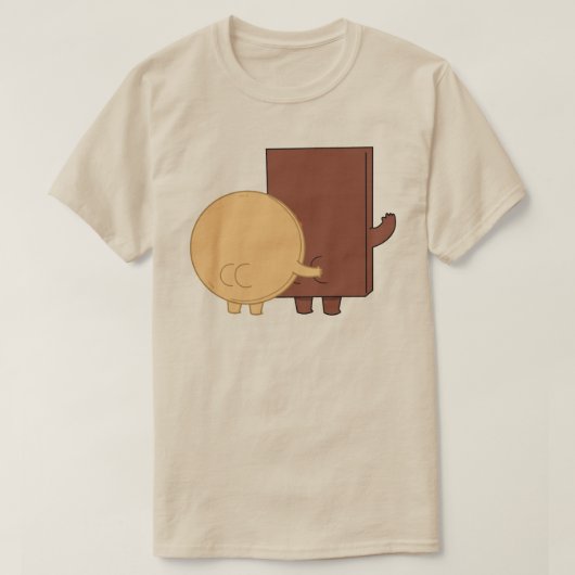 Choco en pannenkoek speelmodus t-shirt (Design voorkant)