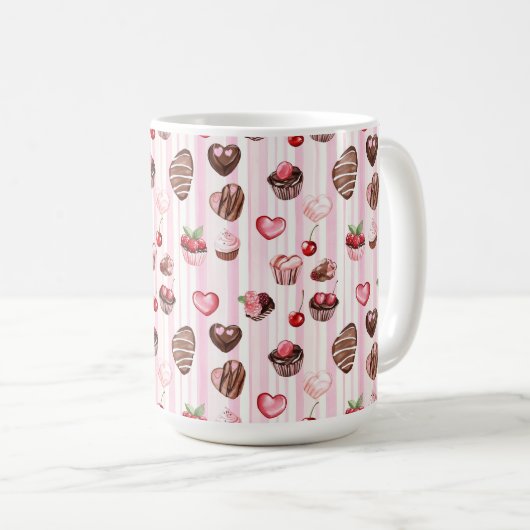 Choco hartpatroon Mok (Voorkant rechts)