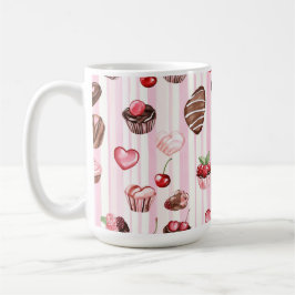 Choco Heart Large Pattern Mok