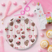 Choco Heart Paper-Bord Papieren Bordje (Feest)