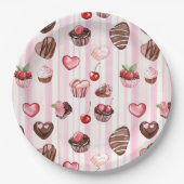 Choco Heart Paper-Bord Papieren Bordje (Voorkant)