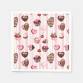 Choco Heart Paper servetten (Voorkant)