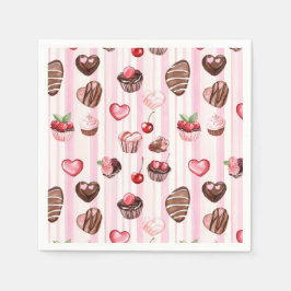 Choco Heart Paper servetten