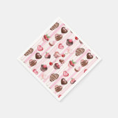 Choco Heart Paper servetten (Hoek)