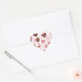 Choco Heart Valentijnsdag Stickers (Envelop)