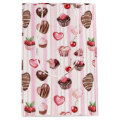 Choco Heart Valentijns's Gift Bag Medium Cadeauzakje (Voorkant)