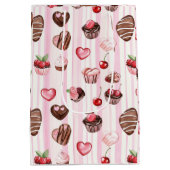 Choco Heart Valentijns's Gift Bag Medium Cadeauzakje (Achterkant)