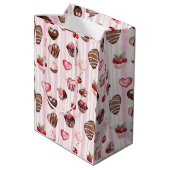 Choco Heart Valentijns's Gift Bag Medium Cadeauzakje (Achterkant Gekanteld)