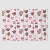 Choco Heart Valentijns's Tissue Wrapping Paper Tissuepapier (Voorkant)