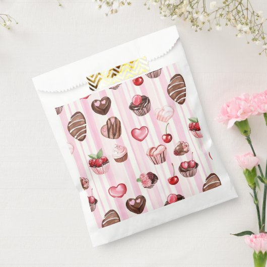 Choco Heart Valentijns's voorkeurstassen Bedankzakje (Gezegeld)