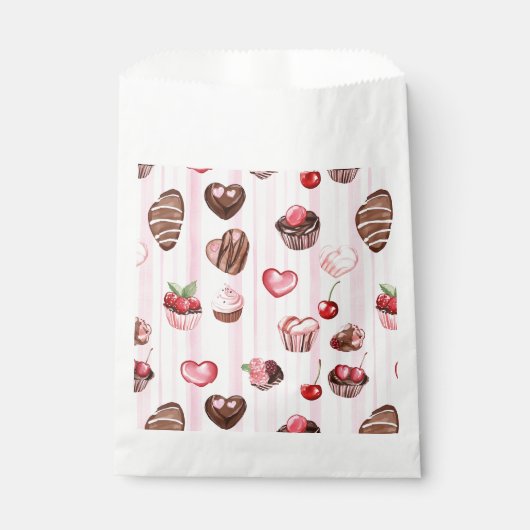 Choco Heart Valentijns's voorkeurstassen Bedankzakje (Voorkant)