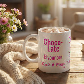 Choco-Late Take It Easy Personalized Mug Koffiemok