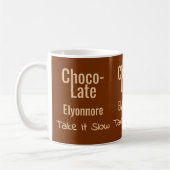 Choco-Late Take It Slow Personalized Mug Koffiemok (Links)