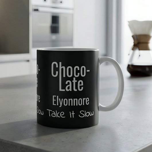Choco-Late Take It Slow Personalized Mug Koffiemok