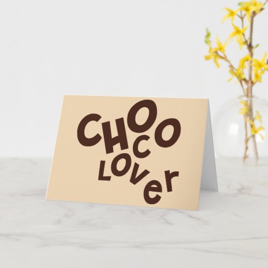 Choco Lover Groeten Kaart (Gele Bloem)