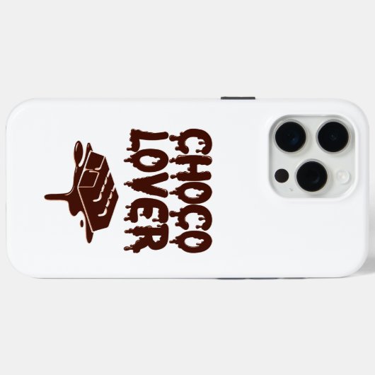 Choco Lower Case-Mate iPhone Case (Achterkant (horizontaal))