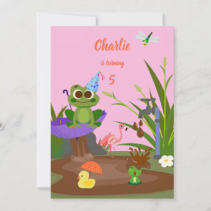 Choco Pond Froggy Fun verjaardag Kaart